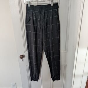 Albion Black and White Checkered Joggers